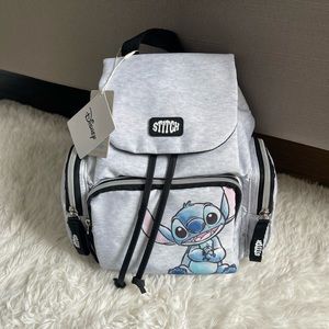 DISNEY Stitch Grey Backpack Multi Pockets NWT Lilo & Stitch Exclusive